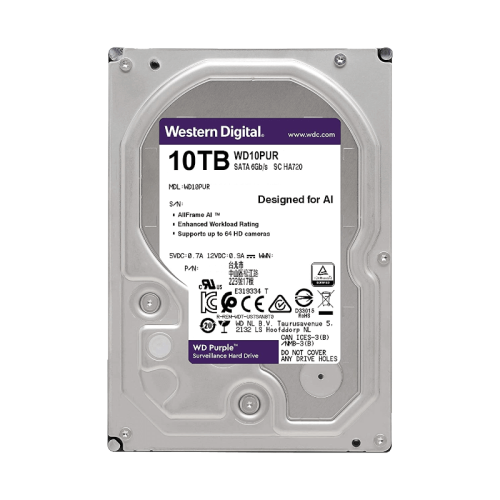 HDD-10TO-PURPLE-WESTERN DIGITAL-Disques durs-SECURACHAT